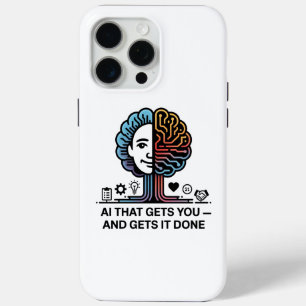Coque iPhone 15 Pro Max Conception de la technologie du cerveau IA pour le