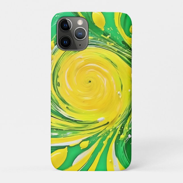 Coques Case-Mate iPhone Conception de la tornade citron (Dos)