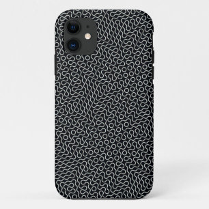 Case-Mate iPhone Case Conception de lignes Wavy en noir et blanc