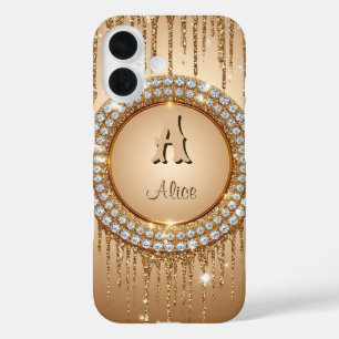 Coque Pour iPhone 16 Conception de luxe personnalisée avec monogramme