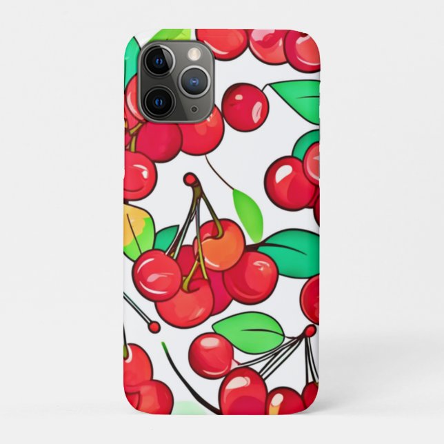 Coques Case-Mate iPhone Conception de motif cerise (Dos)
