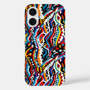 Coque Pour iPhone 16 Conception de motif géométrique Abstraite 36 - Coq