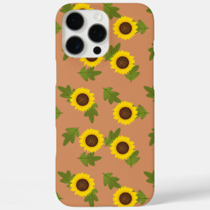 Coques iPhone 16 Pro Max Conception de motif tournesol – Jolie esthétique f