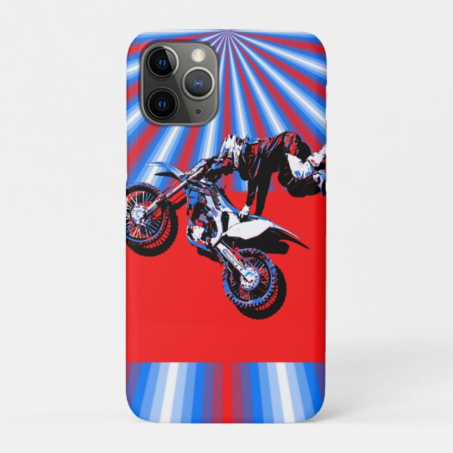 Coques Case-Mate iPhone Conception de motocross rétro (Dos)