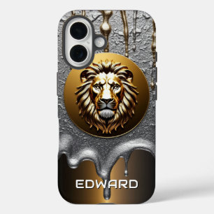 Coque Pour iPhone 16 Conception de nom personnalisé Roi Lion 🦁