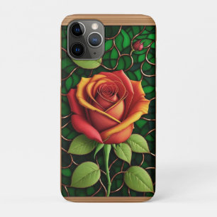 Case-Mate iPhone Case Conception de rose rouge et jaune vibrante