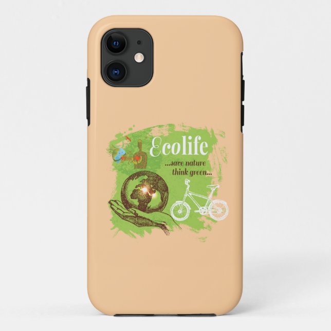 Coques Case-Mate iPhone Conception de sensibilisation de l'environnement p (Dos)