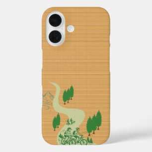 Coque Pour iPhone 16 Conception de silhouette de cycliste VTT extérieur