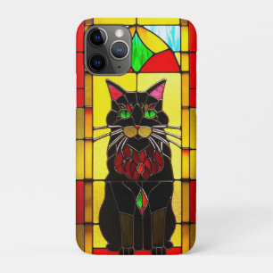 Case-Mate iPhone Case Conception de vitrail avec chat