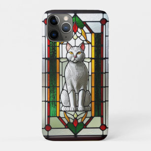 Case-Mate iPhone Case Conception de vitrail avec chat