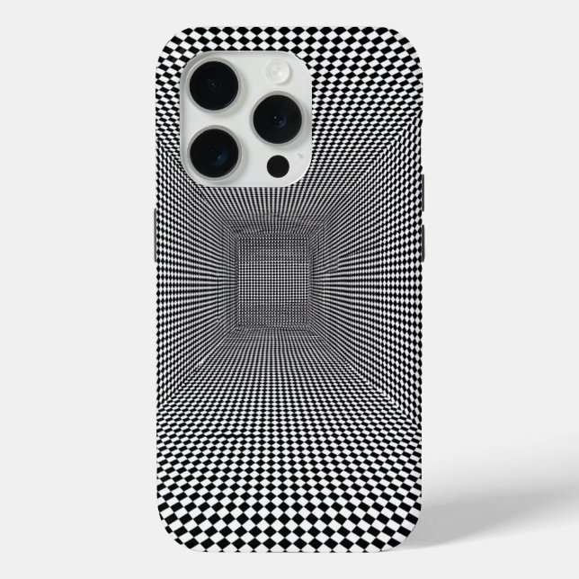 Coques Case-Mate iPhone Conception d'illusion optique noir et blanc (Verso)
