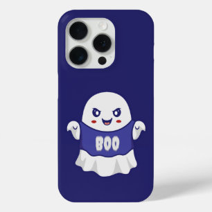 Coque iPhone 15 Pro Conception d'illustration de fantôme effrayant drô