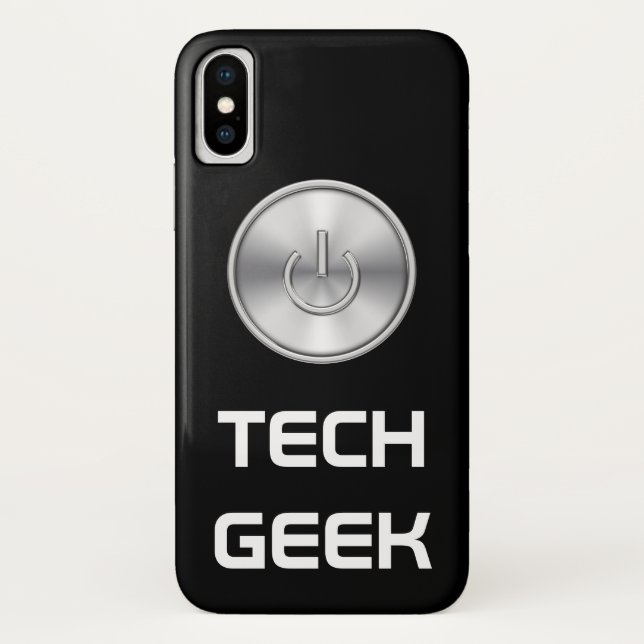 Coques Case-Mate iPhone Conception drôle de geek de la technologie (Dos)