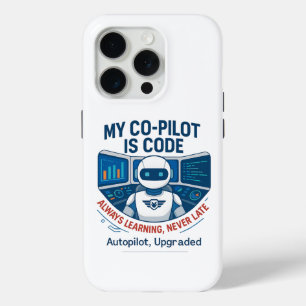 Coque iPhone 15 Pro Conception du code de co-pilote de l'intelligence