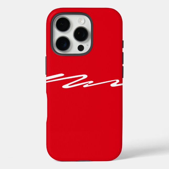 Coques Case-Mate iPhone Conception en rouge (Verso)
