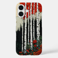 Conception esthétique de forêt de bouleau fantasti