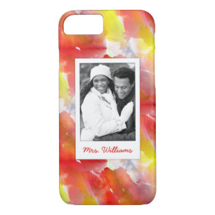 Coque iPhone 7 Conception faite sur commande d'aquarelle de photo