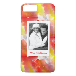 Coque iPhone 8 Plus/7 Plus Conception faite sur commande d'aquarelle de photo