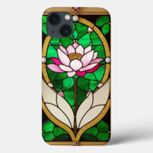 Case-Mate iPhone Case Conception florale de vitrail coloré