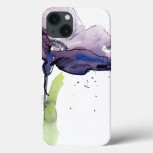 iPhone 13 Coque Conception florale d'été avec le résumé peint à la