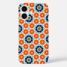 Conception florale géométrique rétro