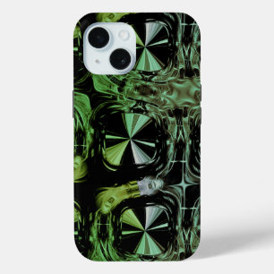Coque Pour iPhone 15 Conception fractale de plasma électrique futuriste