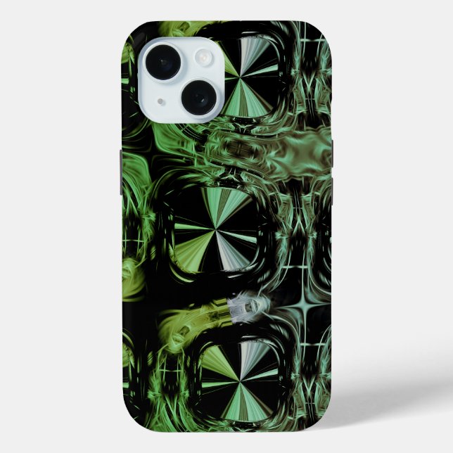 Coques Case-Mate iPhone Conception fractale de plasma électrique futuriste (Verso)