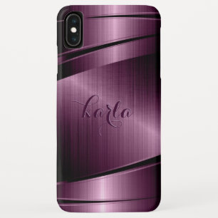 Case-Mate iPhone Case Conception géométrique en métal rouge-bordeaux