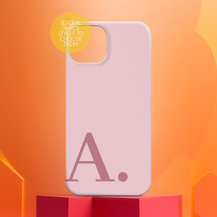 Coque Pour iPhone 14 Conception minimale avec un énorme monogramme - ro