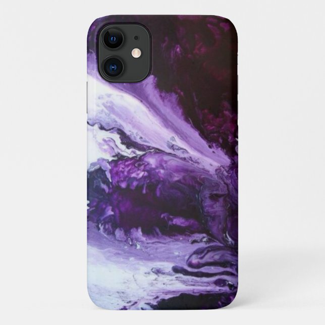 Coques Case-Mate iPhone Conception moderne de wirl violet (Dos)