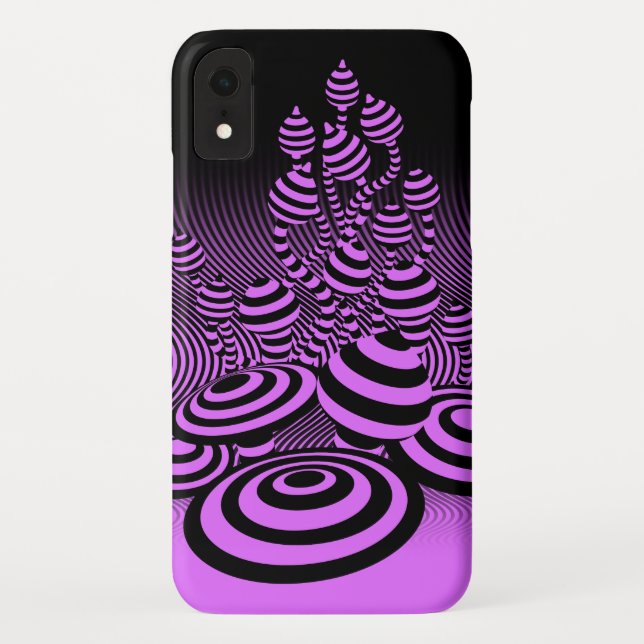 Coques Case-Mate iPhone conception optique de champignons magiques de (Dos)