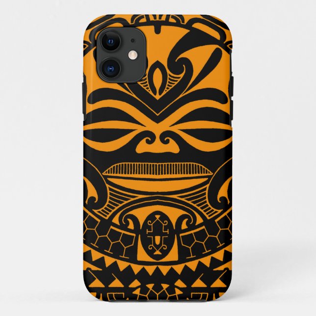 Coques Case-Mate iPhone Conception polynésienne de masque de tiki (Dos)