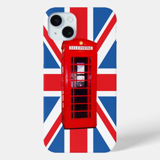 Coques Case-Mate iPhone Conception Union Jack/Drapeau et boîte de téléphon (Verso)
