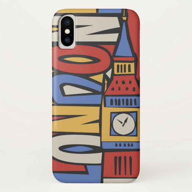 Coques Case-Mate iPhone Conception vibrante de Londres, Angleterre | (Dos)