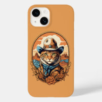 Conception vintage de chats Cowboy