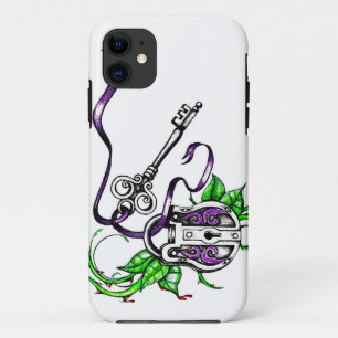 Etui iPhone Case-Mate Conception vintage de clé et verrou violet