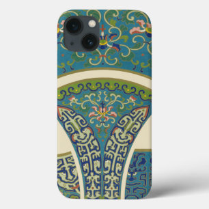 Etui iPhone Case-Mate Conceptions bleues d'Oriental avec les visages de