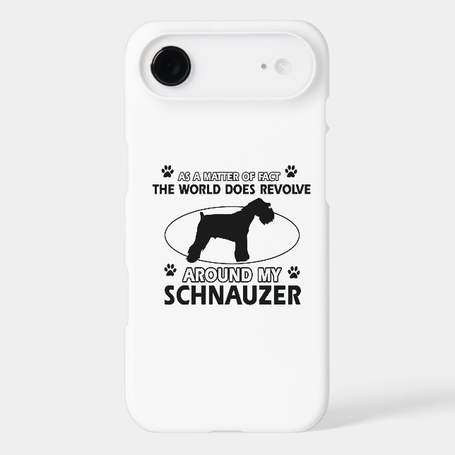 Coques Case-Mate iPhone conceptions drôles de SCHNAUZER (Verso)