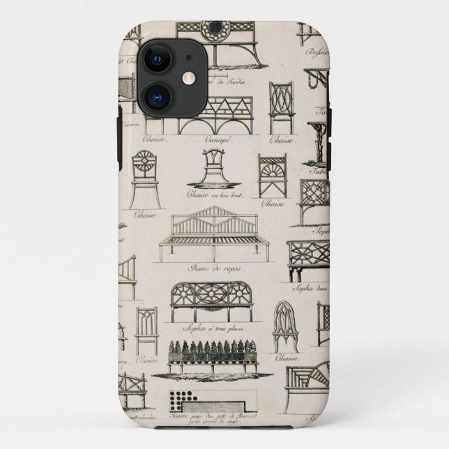 Coques Case-Mate iPhone Conceptions pour des sièges de jardin, 'd'un (Dos)