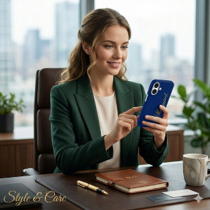 Coque Pour iPhone 16 Concevez Votre Propre Nom sur Cette Marine