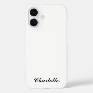 Coque Pour iPhone 16 Concevez votre propre nom sur cette page