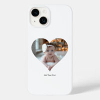 Concevez votre propre photo en forme de coeur uniq