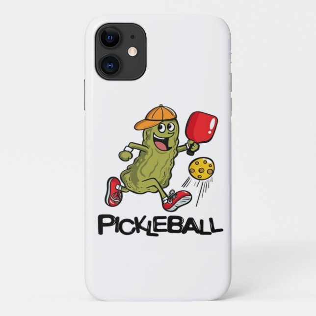 Coques Case-Mate iPhone Concombre Drôle Jouant Pickleball  (Dos)
