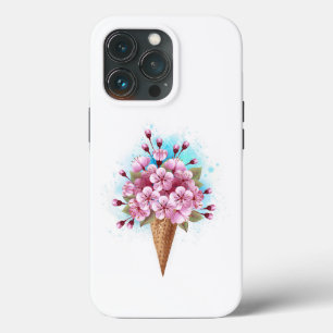 Case-Mate iPhone Case Cône rose Sakura crème glacée gaufre