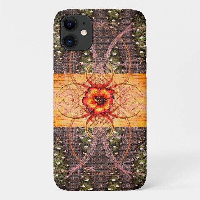 Coques Case-Mate iPhone Cônes de pin et une fleur d'araignée (Dos)