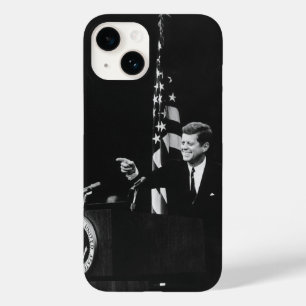 Coque Pour iPhone 14 Conférence de John Kennedy 35e président des États