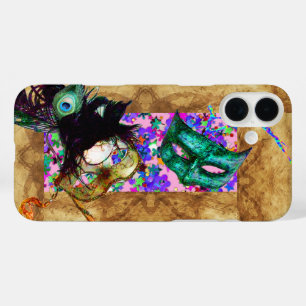 Coques iPhone 16 Plus Confettis de parchemin de MASCARADE de MARDI GRAS
