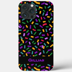 Case-Mate iPhone Case confettis multicolore sur noir