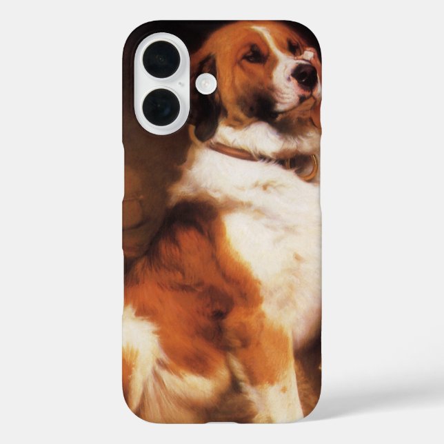 Coques Case-Mate iPhone Confiance de Charles Burton Barber, Saint Bernard  (Verso)