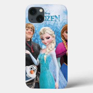 iPhone 13 Coque congelé Anna, Elsa, Kristoff et Olaf